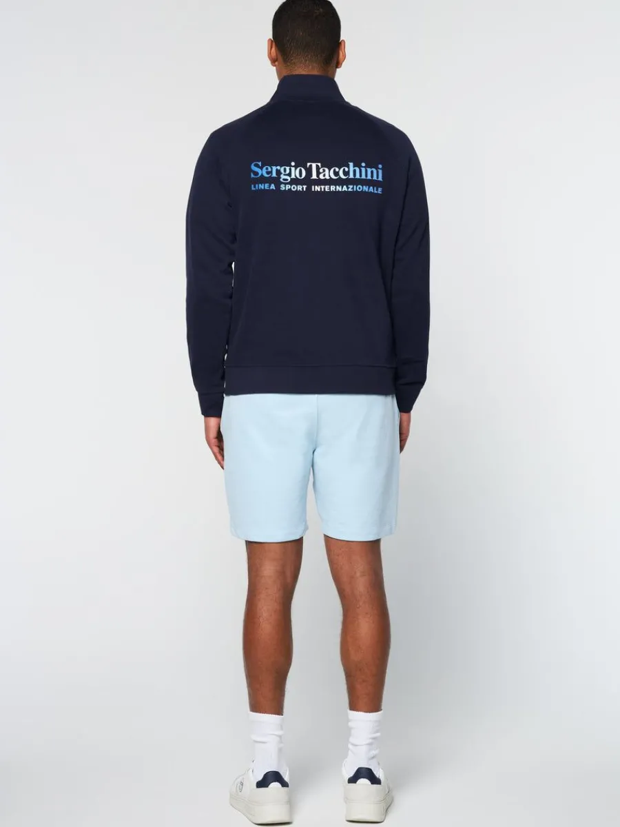 Sergio Tacchini Mezza Half Zip- Maritime Blue Sale