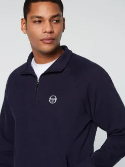 Sergio Tacchini Mezza Half Zip- Maritime Blue Sale