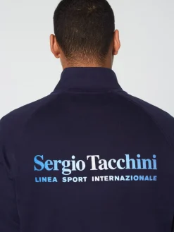 Sergio Tacchini Mezza Half Zip- Maritime Blue Sale