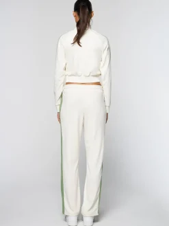 Sergio Tacchini Miss Carlotta Velour Track Jacket- Gardenia Sale