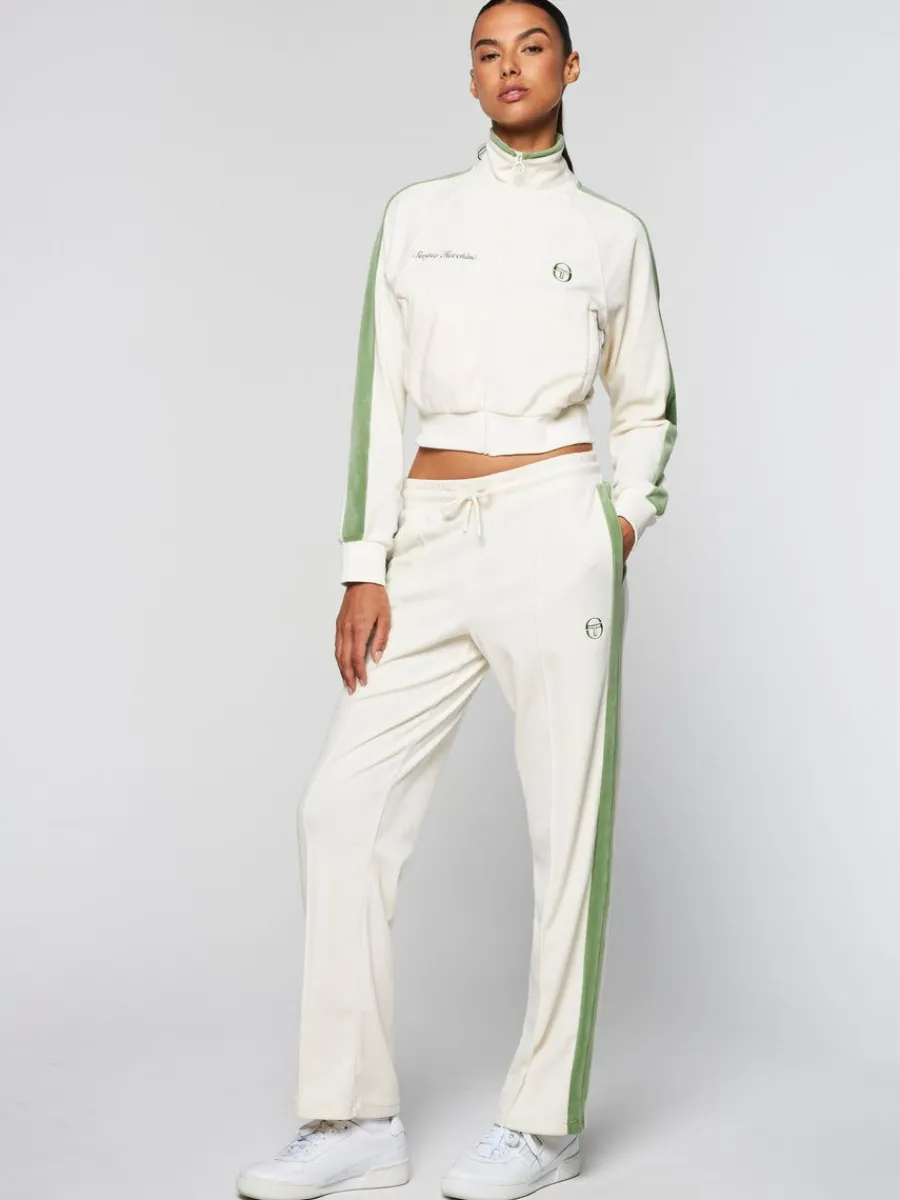 Sergio Tacchini Miss Carlotta Velour Track Pant-Gardenia Sale