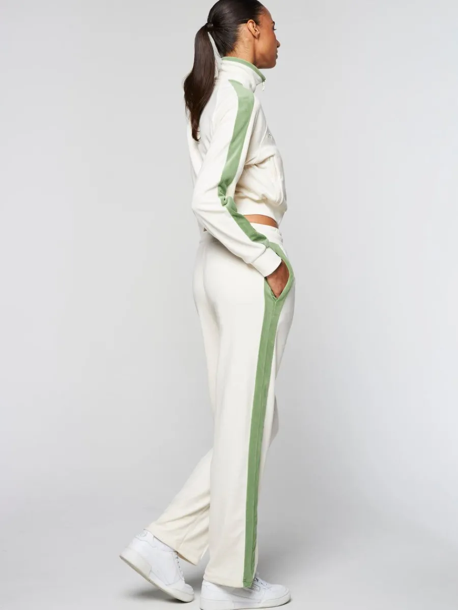 Sergio Tacchini Miss Carlotta Velour Track Pant-Gardenia Sale
