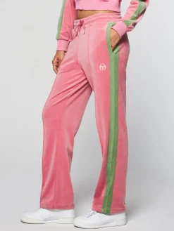 Sergio Tacchini Miss Carlotta Velour Track Pant- Wild Rose
