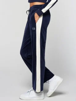 Sergio Tacchini Miss Carlotta Velour Track Pant- Maritime Blue New