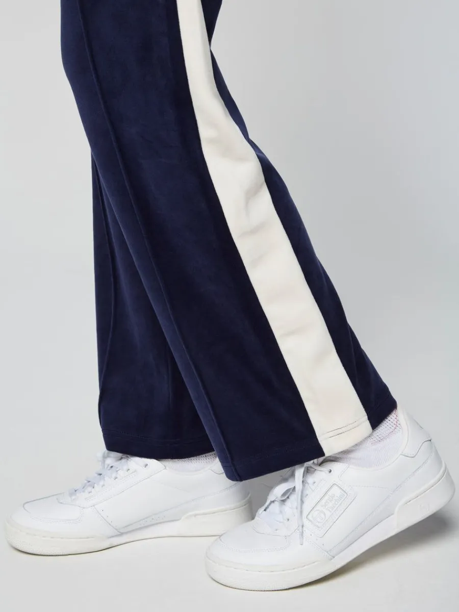 Sergio Tacchini Miss Carlotta Velour Track Pant- Maritime Blue New