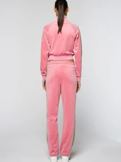 Sergio Tacchini Miss Carlotta Velour Track Jacket- Wild Rose New