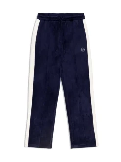 Sergio Tacchini Miss Carlotta Velour Track Pant- Maritime Blue Discount