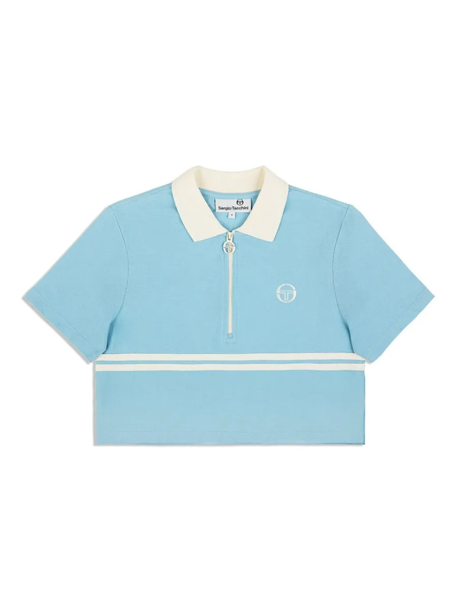 Sergio Tacchini Miss Supermac Polo- Clear Sky Outlet