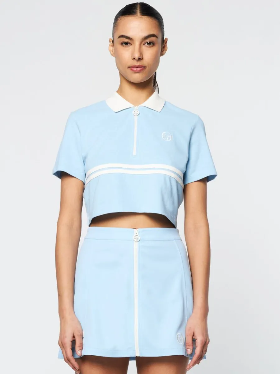 Sergio Tacchini Miss Supermac Polo- Clear Sky Outlet
