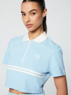 Sergio Tacchini Miss Supermac Polo- Clear Sky Outlet