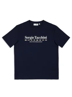 Sergio Tacchini Monda T-Shirt- Maritime Blue Discount