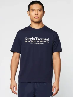 Sergio Tacchini Monda T-Shirt- Maritime Blue Discount