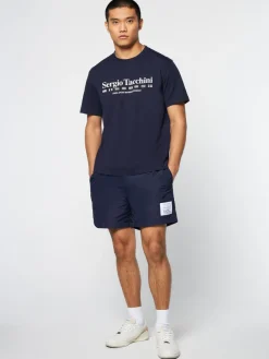 Sergio Tacchini Monda T-Shirt- Maritime Blue Discount