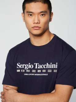 Sergio Tacchini Monda T-Shirt- Maritime Blue Discount