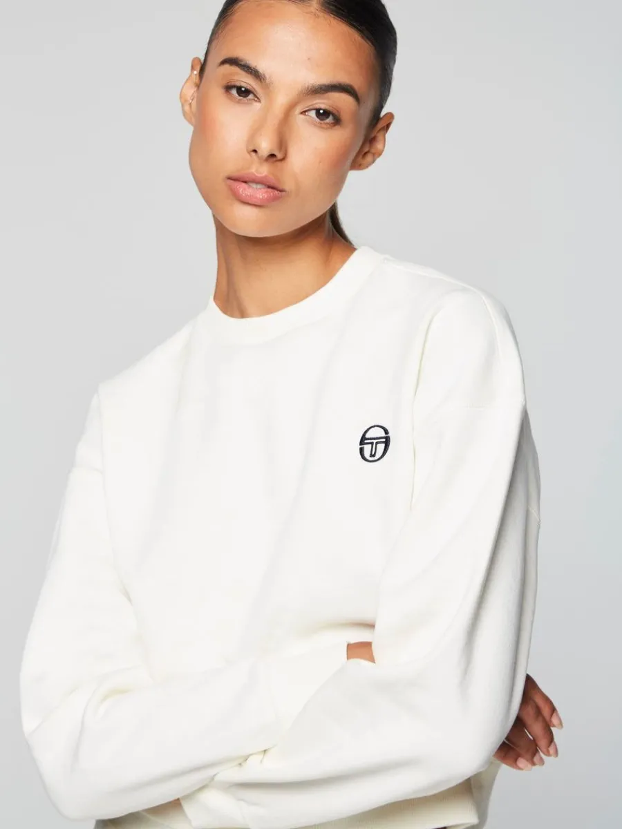 Sergio Tacchini Monique Crewneck- Gardenia Outlet
