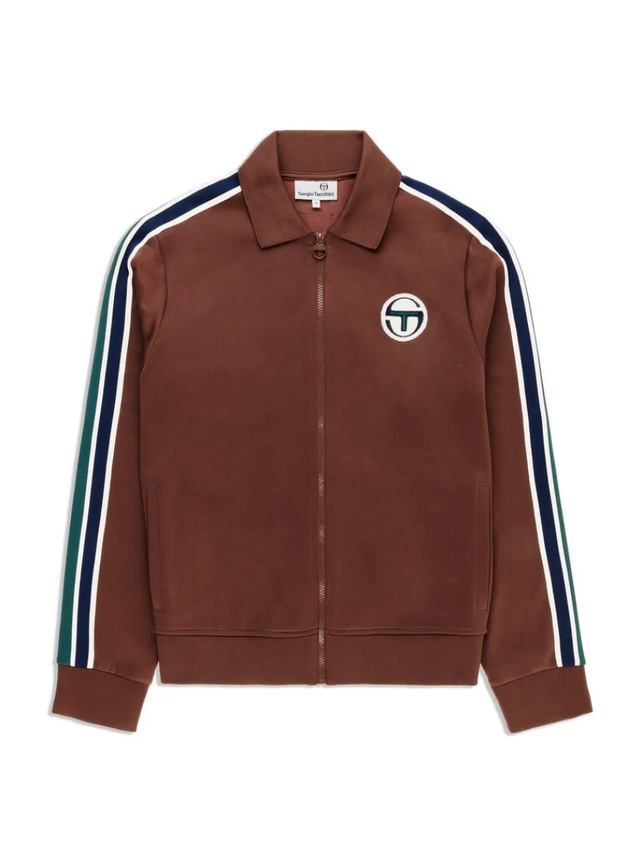 Sergio Tacchini Monte Track Jacket Archivio- Deep Mahogany