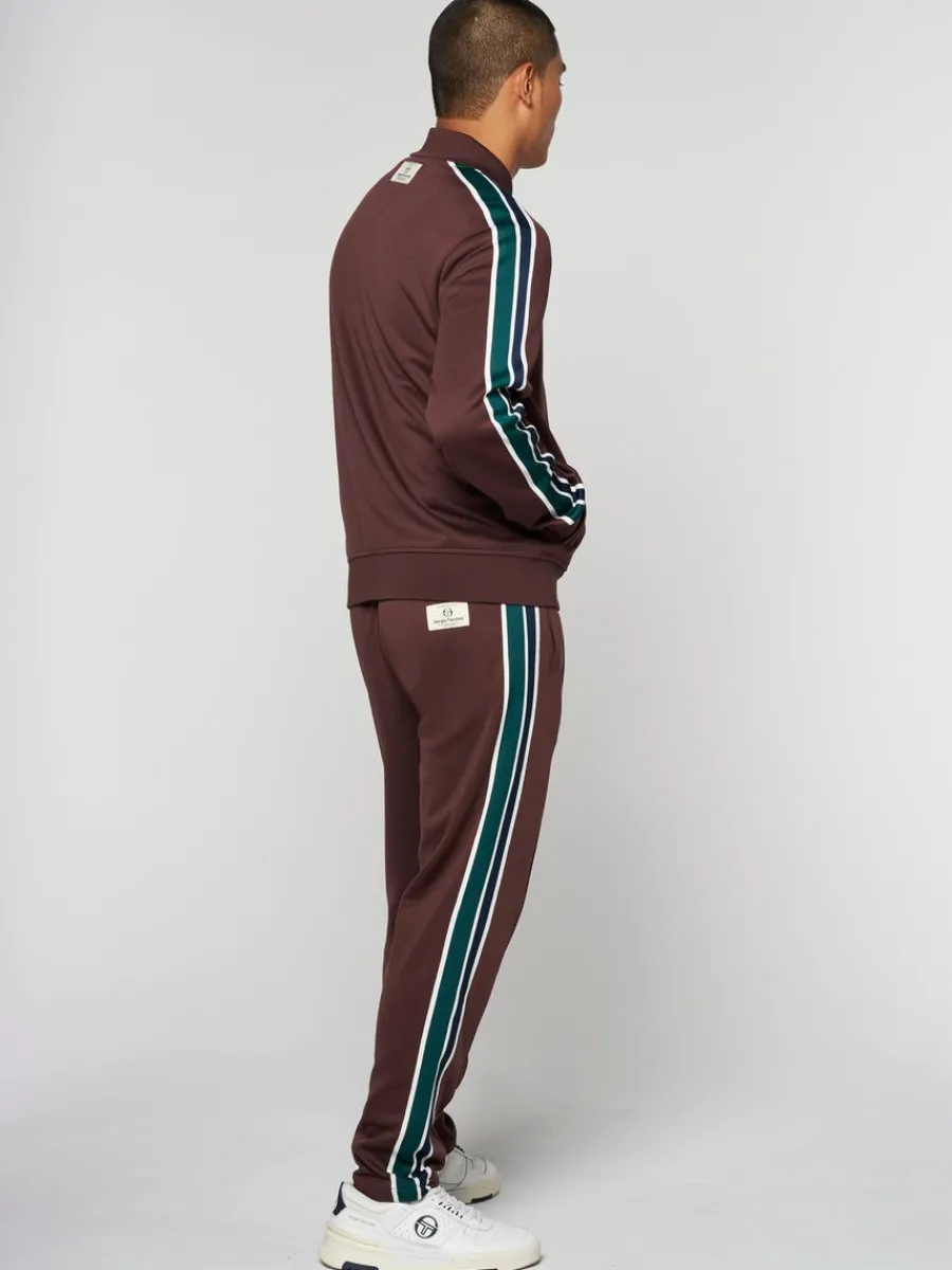 Sergio Tacchini Monte Track Jacket Archivio- Deep Mahogany