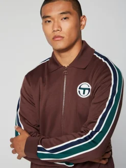 Sergio Tacchini Monte Track Jacket Archivio- Deep Mahogany