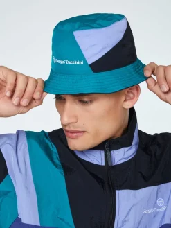 Sergio Tacchini Mosaic Reversible Bucket Hat-Black/Multi Hot