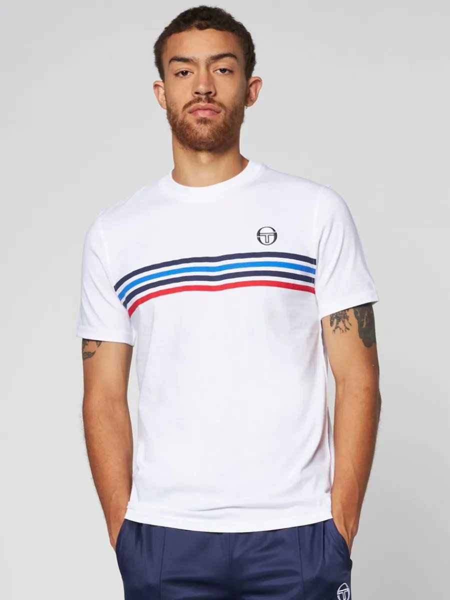 Sergio Tacchini New Melfi Short Sleeve T-Shirt Archivio- White Online
