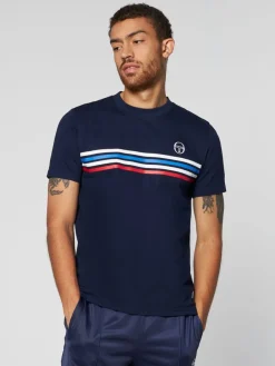 Sergio Tacchini New Melfi Short Sleeve T-Shirt Archivio- Maritime Blue Discount