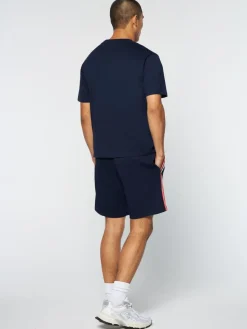Sergio Tacchini New Melfi T-Shirt- Maritime Blue/ White Best