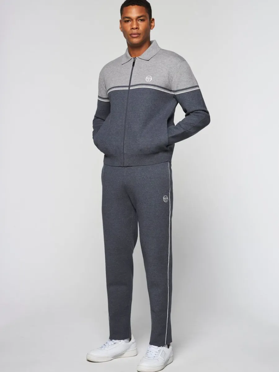 Sergio Tacchini Nostra Track Jacket- Dark Grey/ Melange Hot