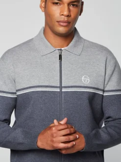 Sergio Tacchini Nostra Track Jacket- Dark Grey/ Melange Hot