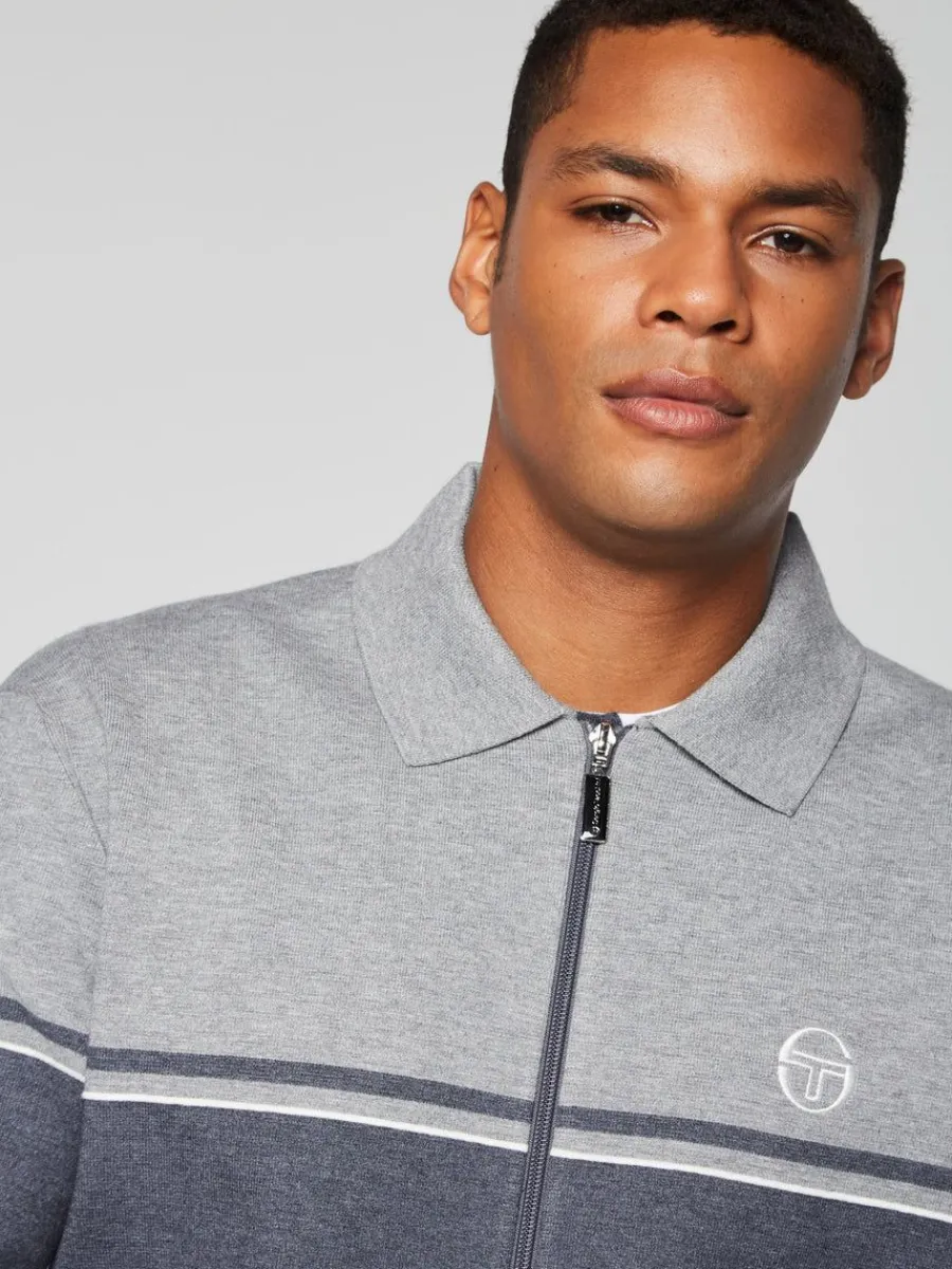 Sergio Tacchini Nostra Track Jacket- Dark Grey/ Melange Hot