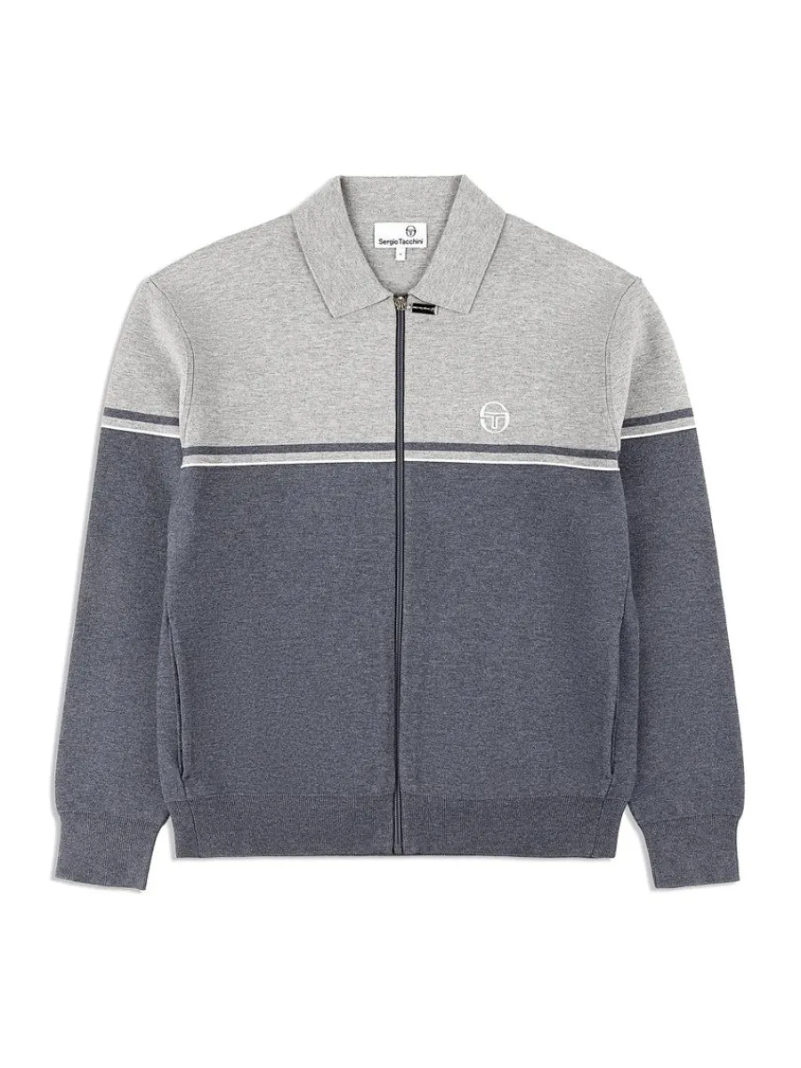 Sergio Tacchini Nostra Track Jacket- Dark Grey/ Melange New