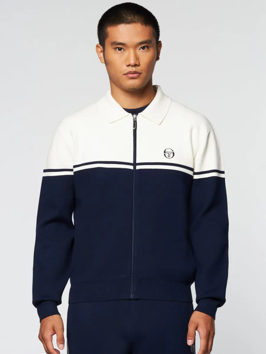 Sergio Tacchini Nostra Track Jacket- Maritime Blue Outlet