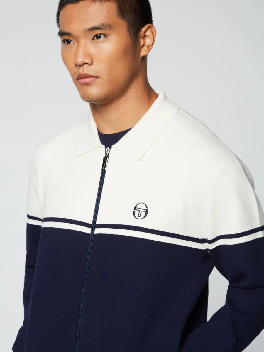Sergio Tacchini Nostra Track Jacket- Maritime Blue Discount