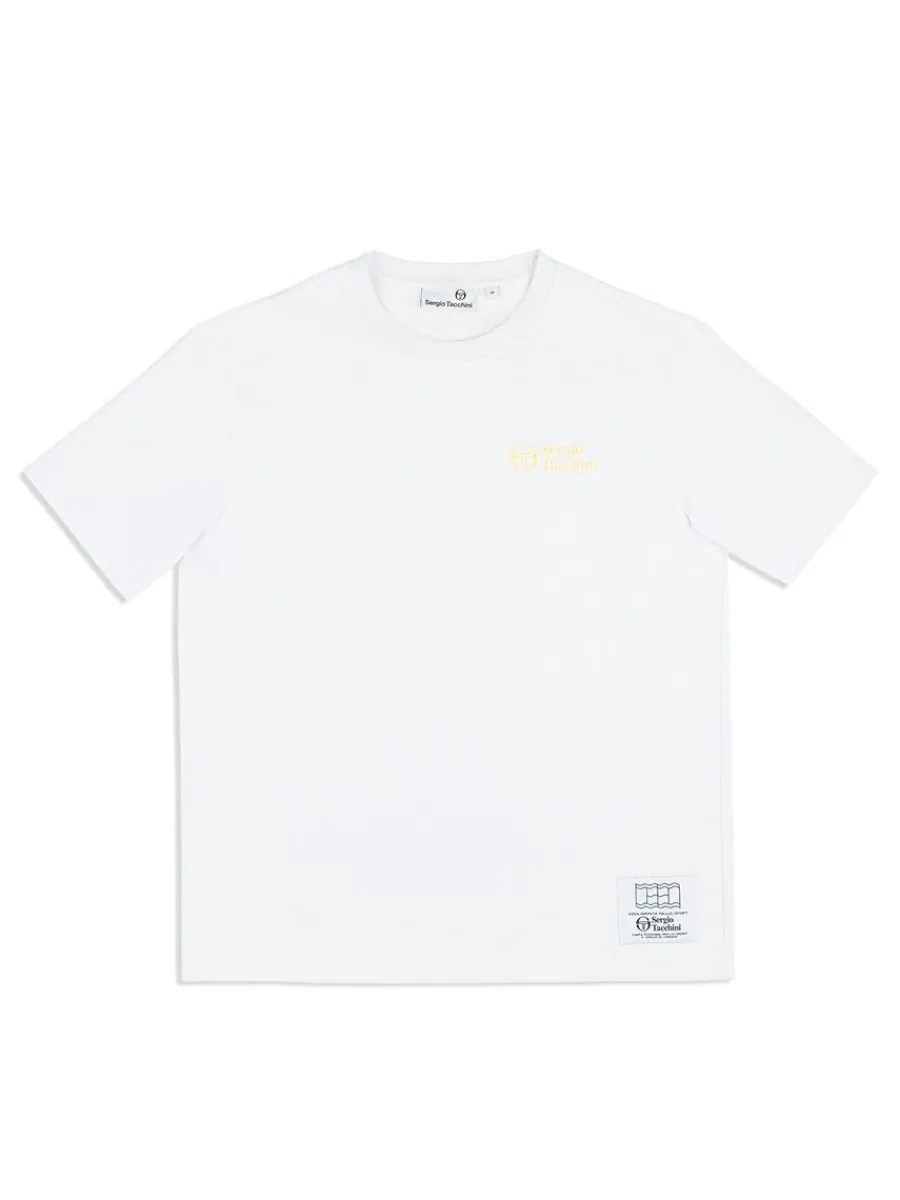 Sergio Tacchini Onda T-Shirt- Golden Haze Clearance