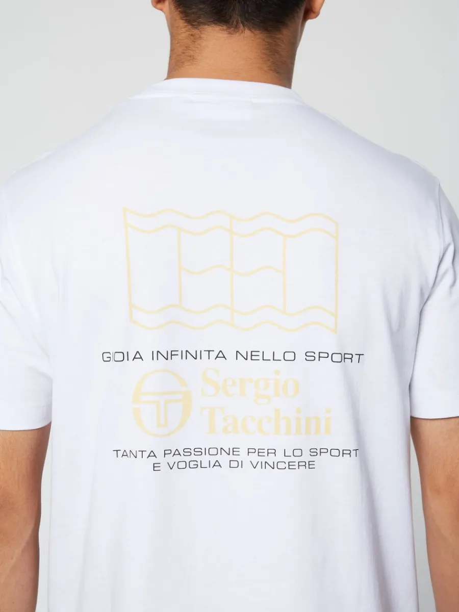 Sergio Tacchini Onda T-Shirt- Golden Haze Clearance