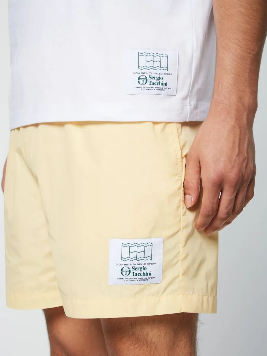 Sergio Tacchini Onda T-Shirt- Golden Haze Clearance