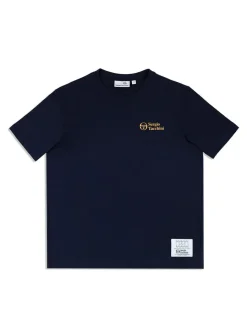 Sergio Tacchini Onda T-Shirt- Maritime Blue Hot