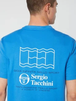 Sergio Tacchini Onda T-Shirt- Palace Blue Outlet