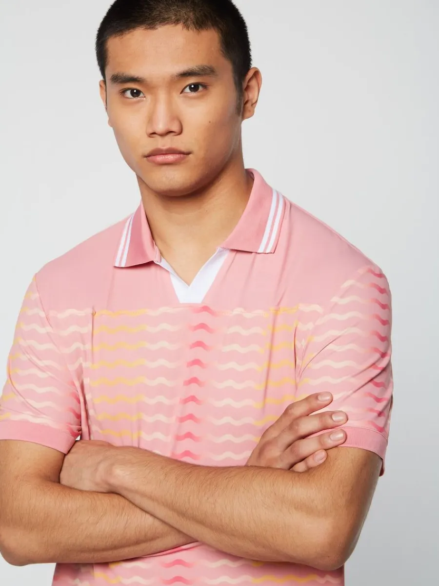 Sergio Tacchini Ondulato Polo- Wild Rose Best