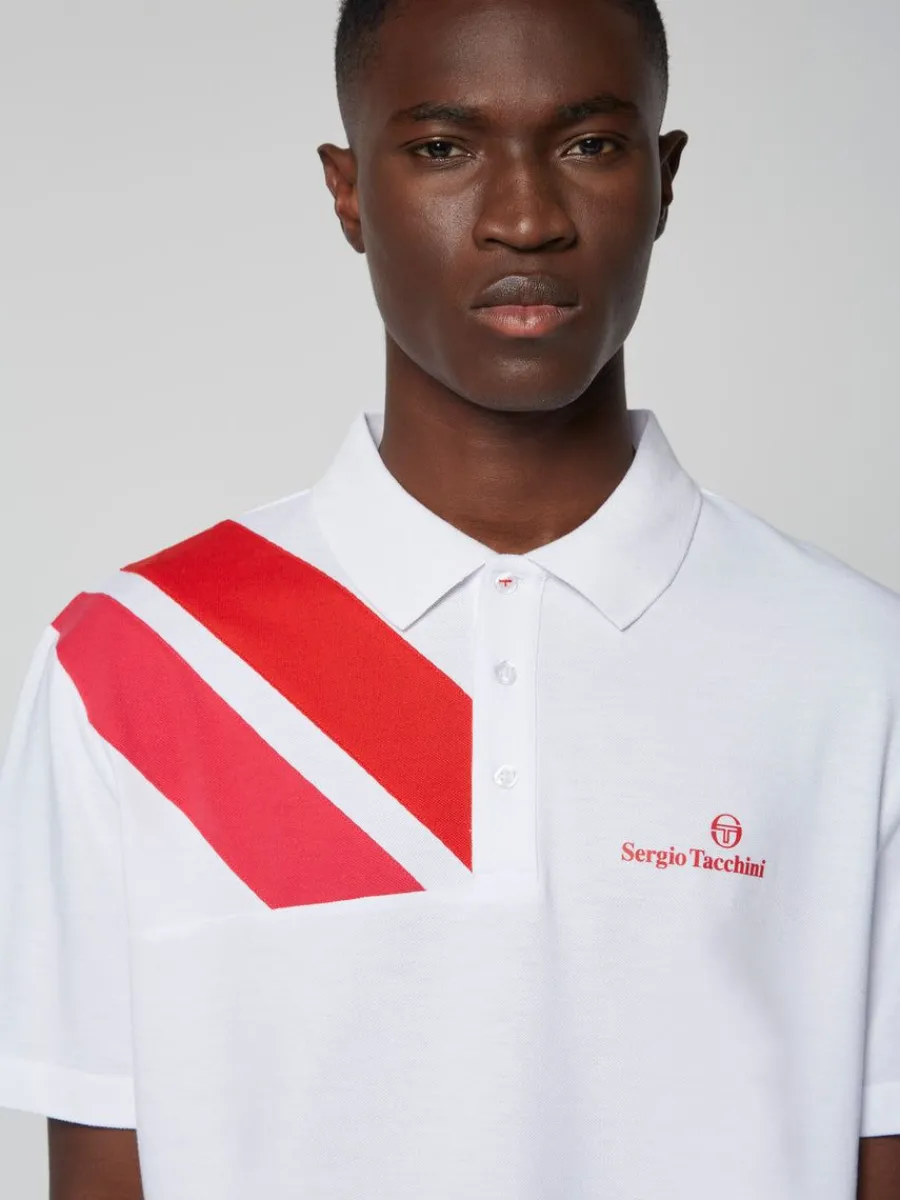 Sergio Tacchini Ortica Tennis Polo- White