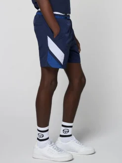 Sergio Tacchini Ortica Tennis Short- Maritime Blue Online