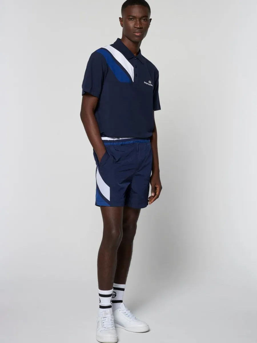 Sergio Tacchini Ortica Tennis Short- Maritime Blue Online