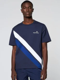 Sergio Tacchini Ortica Tennis T-Shirt- Maritime Blue Best