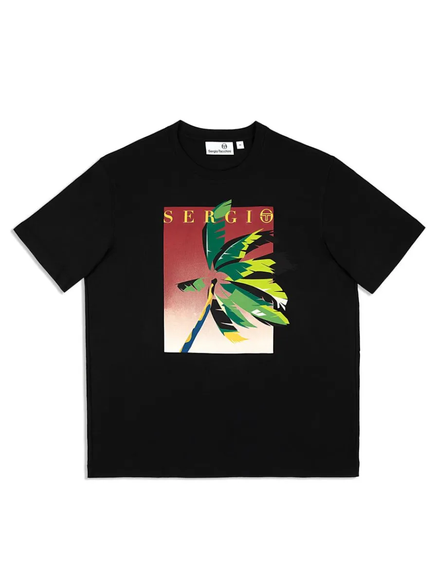Sergio Tacchini Palma T-Shirt- Black Beauty Sale