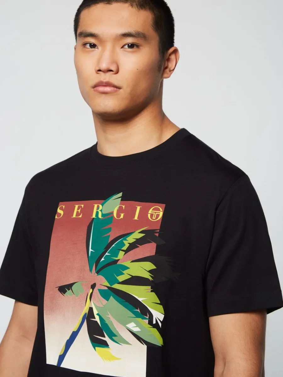 Sergio Tacchini Palma T-Shirt- Black Beauty Sale