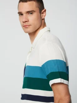 Sergio Tacchini Pennellata Cabana Shirt- Gardenia/ Multi New