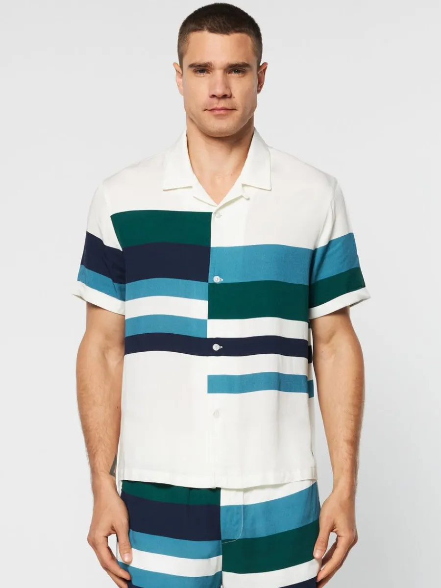 Sergio Tacchini Pennellata Cabana Shirt- Gardenia/ Multi Online