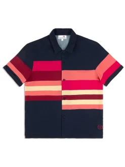 Sergio Tacchini Pennellata Cabana Shirt- Maritime Blue/ Multi Outlet