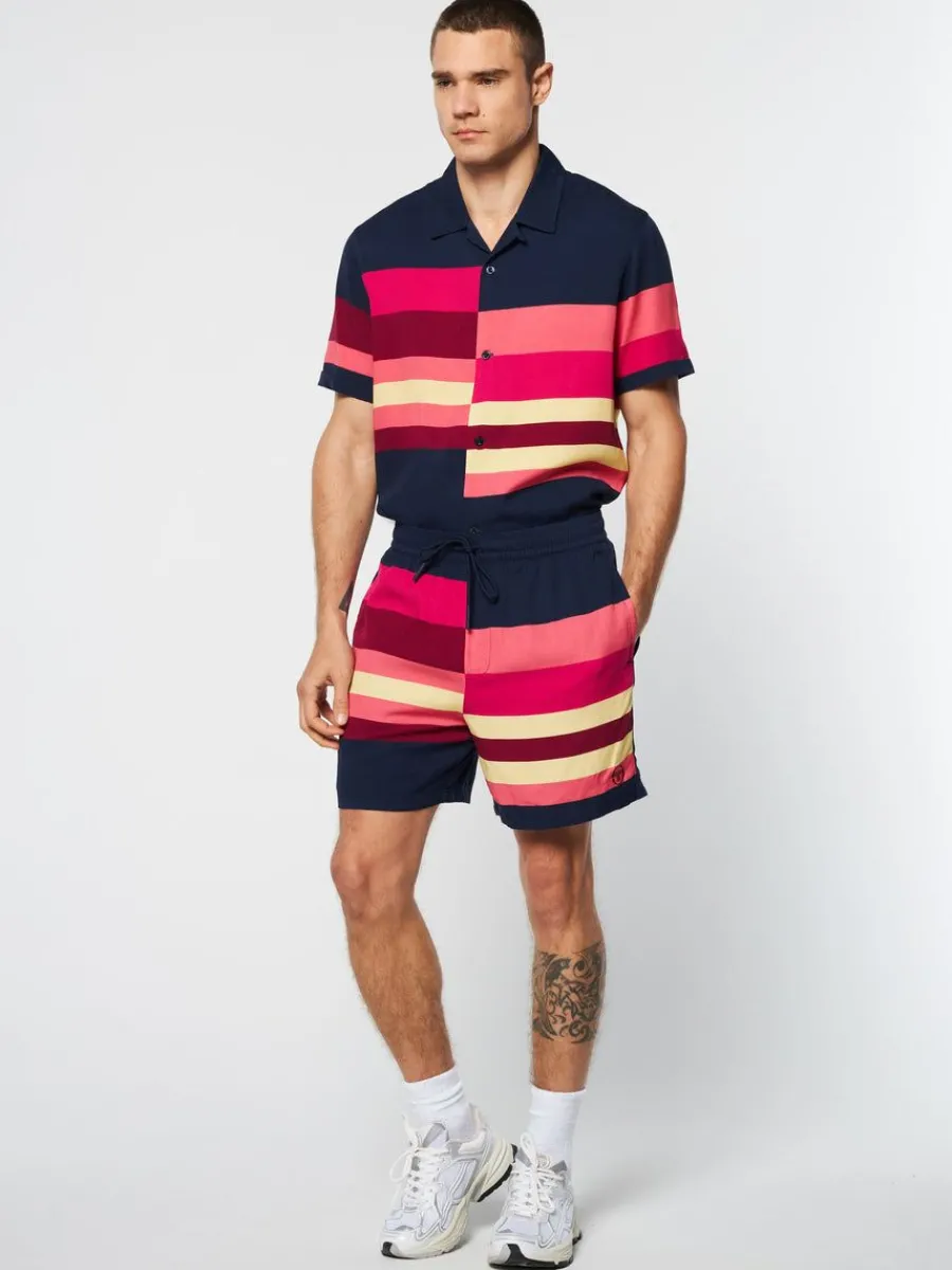 Sergio Tacchini Pennellata Short- Maritime Blue/ Multi Outlet