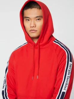 Sergio Tacchini Pereto Tape Hoodie- Adrenaline Rush Hot