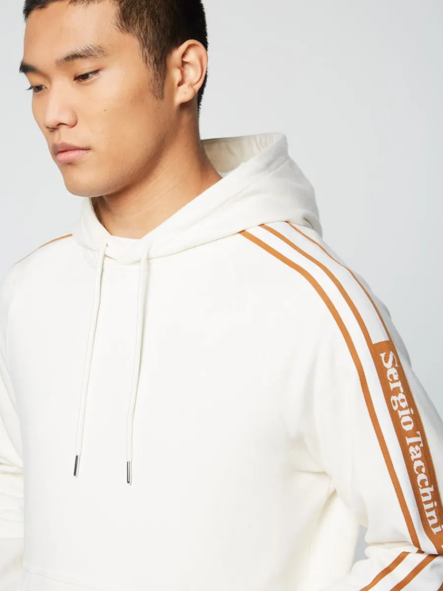 Sergio Tacchini Pereto Tape Hoodie- Gardenia Best